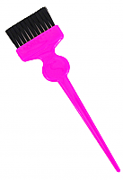 B265F-Salon Says Premium Solid Hot Pink Tinting Brush with round thumb rest