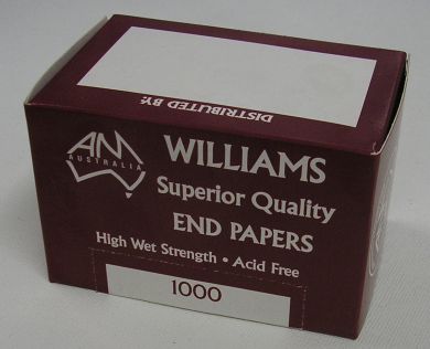 EP1000 AMW Standard Sized Superior quality End Papers- Acid Free (1000 sheets)