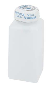 4025G Menda Stainless Steel  Liquid Dispenser-8Oz Square Natural Bottle