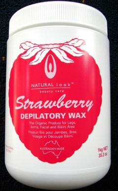 Natural Look Strawberry Depilatory Wax 1Kg