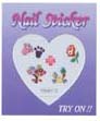 4023B2-Nail Jewellery Small with 5 Stick on Decals with Diamantes