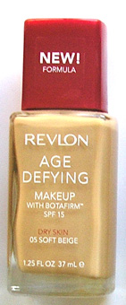 Revlon Age Defying make Up with Botafirm SPF15-Dry Skin- New Formula-15ml Soft Beige