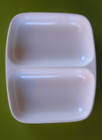 2 Compartment Mixing Bowl made of Durable Plastic