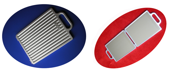 Large Rectangular Foldable Mirror-Silver