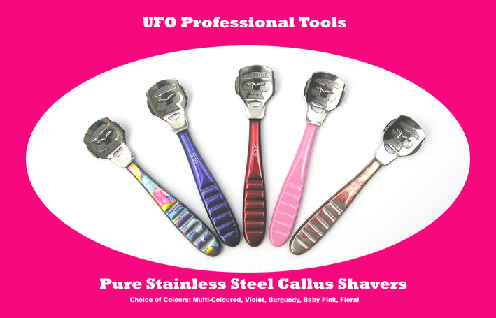 UFO Professional Tools-Stainless Steel Callus & Corn Cutters with Blade-#Baby Pink