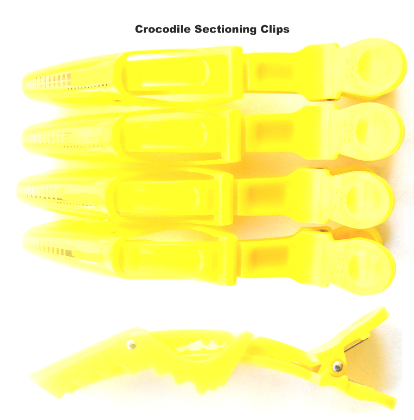 Crocodile Clips-Pack of 4-Colour Yellow