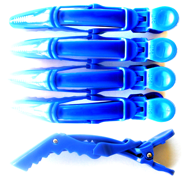 Crocodile Clips-Pack of 4-Colour Blue