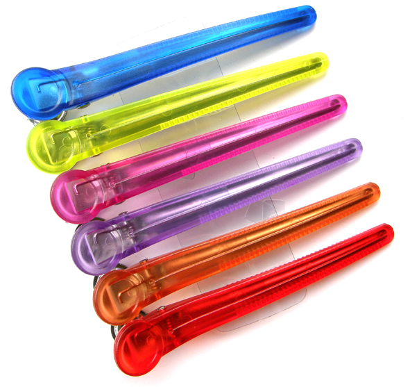 UFO Professional Jumbo Sectioning Clips with Aluminium Base (12cm long)-Multi Colour-6 per Pack