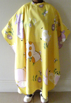 Impresso Kids Cape Yellow with Moo Print with Stud Fastening