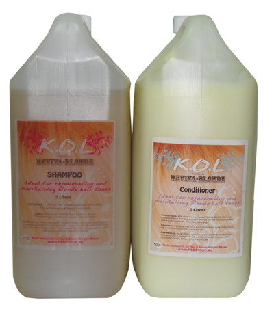 K.O.L Kiss Of Life Reviva Blonde Conditioner-Ideal for rejuvenating and maintaining blonde hair tones-5L