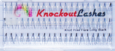 Knockout Lashes Knot Free Flare Long Black